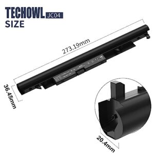 Techowl Spare 919700-850 Laptop Battery for Hp Compatible with Hp Battery JC04 JC03 919701-850 919681-241 919682-421 HSTNN-LB7W HSTNN-LB7V - High-Perform Replacement Battery for Hp