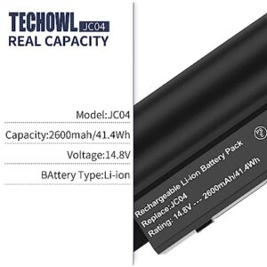 Techowl Spare 919700-850 Laptop Battery for Hp Compatible with Hp Battery JC04 JC03 919701-850 919681-241 919682-421 HSTNN-LB7W HSTNN-LB7V - High-Perform Replacement Battery for Hp