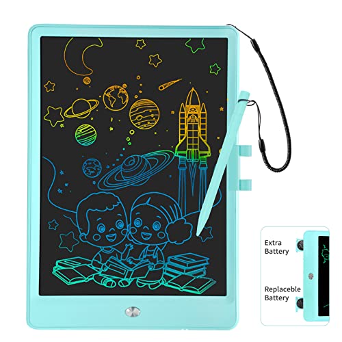 PYTTUR LCD Writing Tablet for Kids 10 Inch Colorful Toddler Doodle Board Drawing Tablet Reusable Electronic Drawing Pads Educational and Learning Toy Gift for 3-8 Years Old Boy and Girls