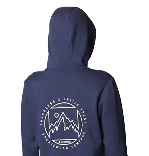 Columbia Women's Logo II Hoodie, Nocturnal/Boundless, Large