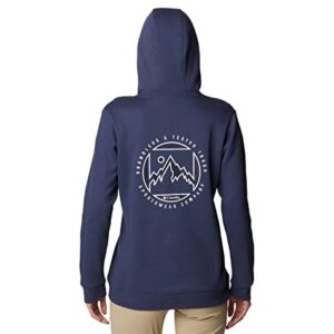 Columbia Women's Logo II Hoodie, Nocturnal/Boundless, Large