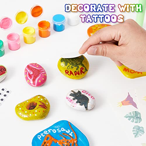 Rock Painting Kit for Kids, Glow in The Dark Arts & Crafts Gifts for Boys and Girls Ages 4-12, Kids Craft Kits Art Set, Creative Art Toys for Kids Age 4, 5, 6, 7, 8, 9, 10, 11,