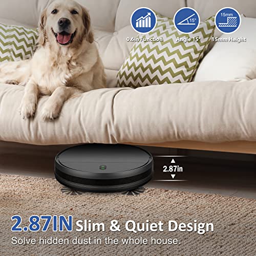 Robot Vacuum and Mop Combo, 2 in 1 Mopping Robot Vacuum Cleaner with Schedule, Wi-Fi/App/Alexa, 2000Pa Max Suction, Self-Charging Robotic Vacuum, Slim, Ideal for Hard Floor, Pet Hair, Low-Pile Carpet