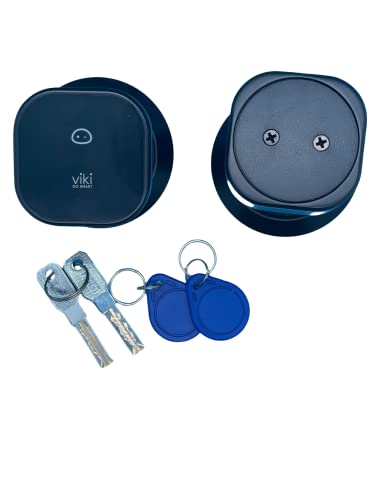 Viki Smart Digital Lock with Bluetooth, Touch Keypad Door Lock, Keyless Door Lock, Fingerprint Door Lock, Biometric Door Lock, Passcode Door Lock, for Smart Home (Black)