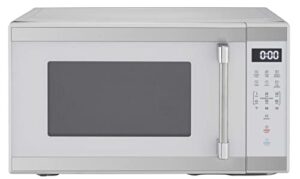 1.1 cu. ft. 1000 w mid size microwave oven, 1000w, white stainless steel
