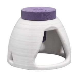 coral frag holders - half dome shaped plug stand (white)