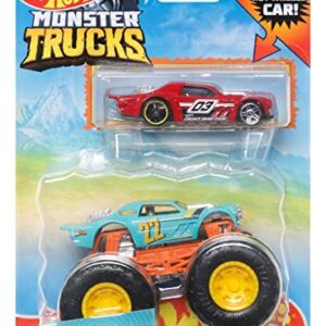 Hot Wheels Monster Trucks Night Shifter + Bonus Car 2021 Diecast 1:64 Scale Toy