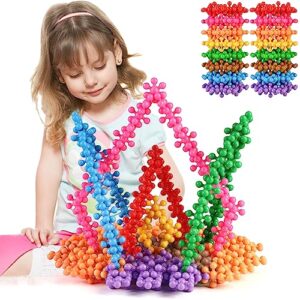 tomyou 400 pieces building blocks kids stem toys educational building toys discs sets interlocking solid plastic for preschool kids boys and girls aged 3+, safe material creativity