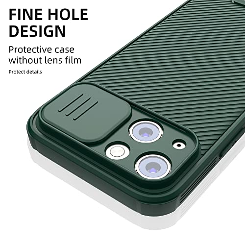 Hitaoyou iPhone 13 Mini Case Magsafe, iPhone 13 Mini Camera Protection Case [Support Magsafe Charger] with Slide Lens Cover,Slim Magnetic Case for iPhone 13 Mini 5.4" Green