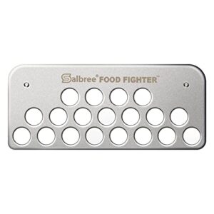 salbree food fighter mesh screen grease gate blocks food from falling into rear grease trap cup tray & compatible with all blackstone griddle accessories goalie, universal fit all black stone grills