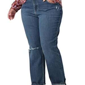 Lee Women's Size Mid Rise Boyfriend Jean, Standout DX, 22 Plus