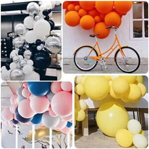 100Pcs Black Party Latex Balloons, 18"+12"+10"+5" Black Balloons Arch Kit as Birthday Party Balloons Gender Reveal Balloons Baby Shower Balloons Wedding Anniversary Bridal Shower Party Decorations