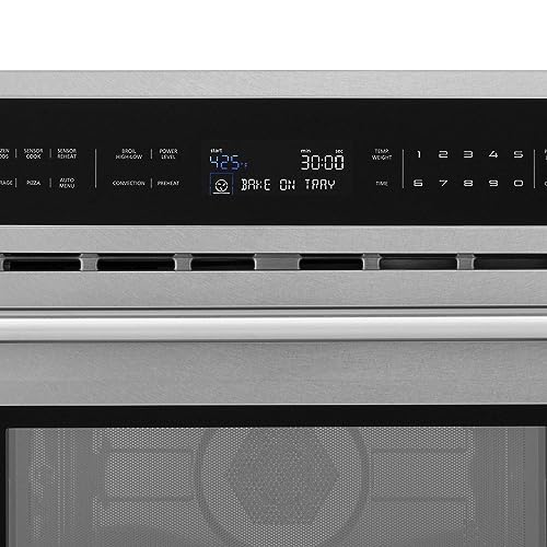 ZLINE 30" 1.6 cu ft. Built-in Convection Microwave Oven in DuraSnow® Stainless Steel with Speed and Sensor Cooking