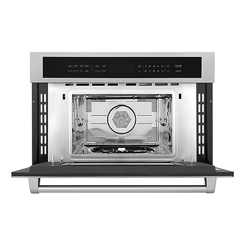 ZLINE 30" 1.6 cu ft. Built-in Convection Microwave Oven in DuraSnow® Stainless Steel with Speed and Sensor Cooking