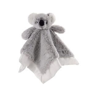 apricot lamb stuffed animals security blanket gray koala infant nursery character blanket luxury snuggler plush(gray koala, 13 inches)
