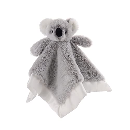 Apricot Lamb Stuffed Animals Security Blanket Gray Koala Infant Nursery Character Blanket Luxury Snuggler Plush(Gray Koala, 13 Inches)