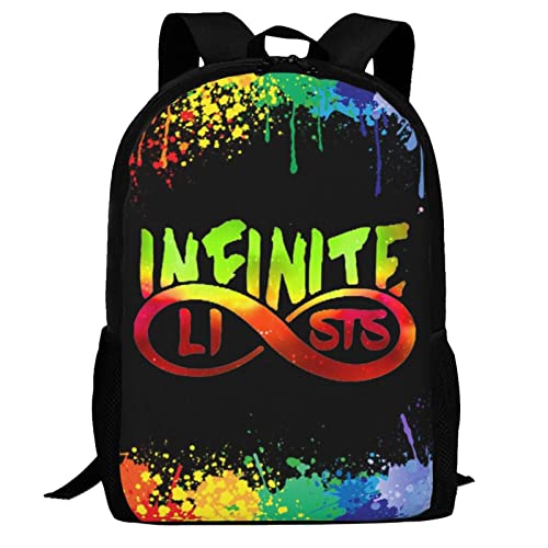 DHCUTE Casual Backpack Infinite_Eyes_Lists Large Capacity Schoolbag Shoulders Bag Daypack For Adults And Children