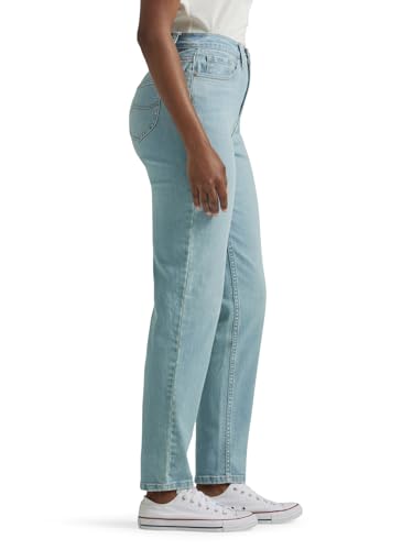 Lee Women's High Rise Mom Jean, One Tone, 16