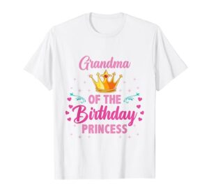 grandma of the birthday princess t-shirt