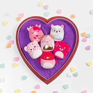 Squishville by Original Squishmallows Perfectly Pink Squad Plush - Six 2-Inch Squishmallows Plush Including Catrine, Della, Lorie, Kaitlyn, Calynda, and 1 Surprise - Toys for Kids