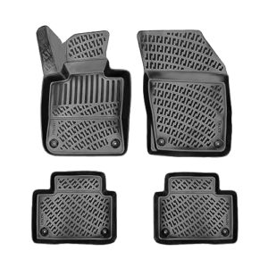 croc liner floor mats front and rear all weather custom fit floor liner compatible with volvo s60 (2019-2023) (non-hybrid)