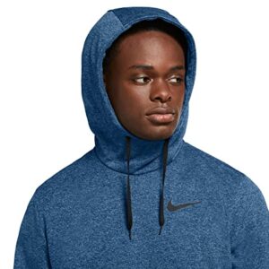 Nike Men's Therma Training Hoodie (as1, alpha, 2x, regular, regular, Hydrogen Blue/Black, XX-Large)