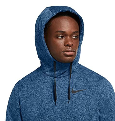 Nike Men's Therma Training Hoodie (as1, alpha, 2x, regular, regular, Hydrogen Blue/Black, XX-Large)