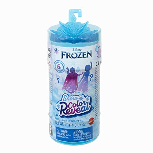 Disney Frozen by Mattel Disney Frozen Snow Color Reveal Small Doll & Accessories, 6 Surprises Include Character Figure Inspired by Disney Movies