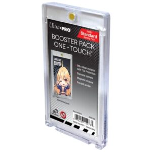 ultra pro - uv magnetic one-touch for standard size card booster pack - protect your collectible cards, sports cards, and gaming cards, perfect for card display and protection