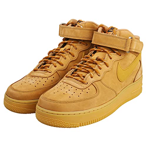 Nike Men's Air Force 1 Sneaker, Flax/Wheat-gum Light Brown, 11
