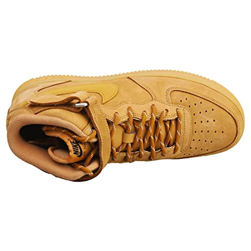 Nike Men's Air Force 1 Sneaker, Flax/Wheat-gum Light Brown, 11