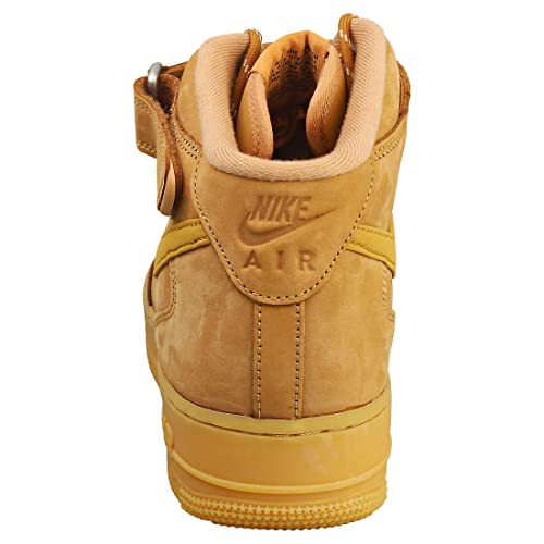 Nike Men's Air Force 1 Sneaker, Flax/Wheat-gum Light Brown, 11