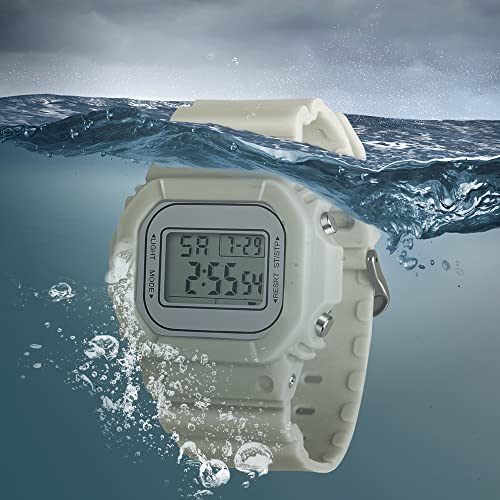Digital Watch for Men Women Waterproof Outdoor Military Sports Timer Multifunctional Wristwatch Classic Design Easy to Set and Read Alarm Stopwatch Gift for Anniversary（1803 GY）