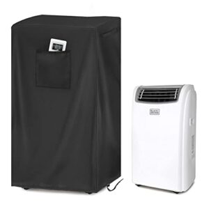 portable air conditioner cover for black and decker, waterproof ac covers indoor 420d dust cover storage bag - 19x16x30inch