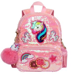 lssagoon unicorn sequins backpack for girls,toddler kids schoolbag,bookbag for kindergarten elementary,gift for birthday xmas.