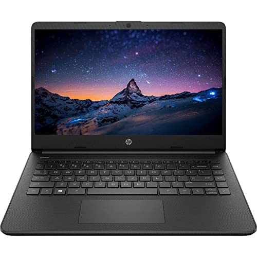 HP 2022 Premium 14-inch HD Thin and Light Laptop, Intel Dual-Core Processor, 8GB RAM, 64GB Storage, Long Battery Life, Webcam, Bluetooth, HDMI, Wi-Fi, Black, Windows 11 + 1 Year Microsoft 365