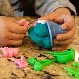 READY 2 LEARN Dough Character Accessories - Set of 52 - 21 Different Shapes - Dough Toys for Kids - Decorate Dough Creations - Create Animals and Characters with Food and Objects