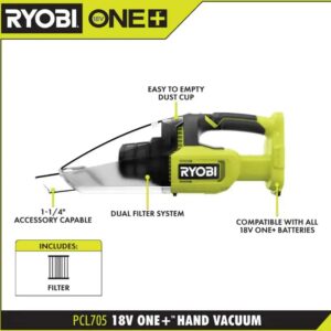 RYOBI ONE+ 18V Cordless Multi-Surface Handheld Vacuum (Tool Only)