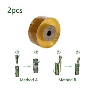 Curqia 2 Rolls Plant Grafting Tapes for Citrus Trees/Apple Trees/Flat Peach Trees