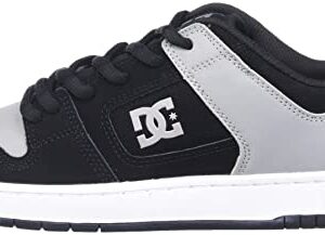 DC Men's Manteca 4 Casual Skate Shoe, Black/Grey, 11