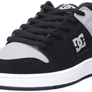 DC Men's Manteca 4 Casual Skate Shoe, Black/Grey, 11