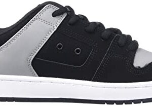 DC Men's Manteca 4 Casual Skate Shoe, Black/Grey, 11