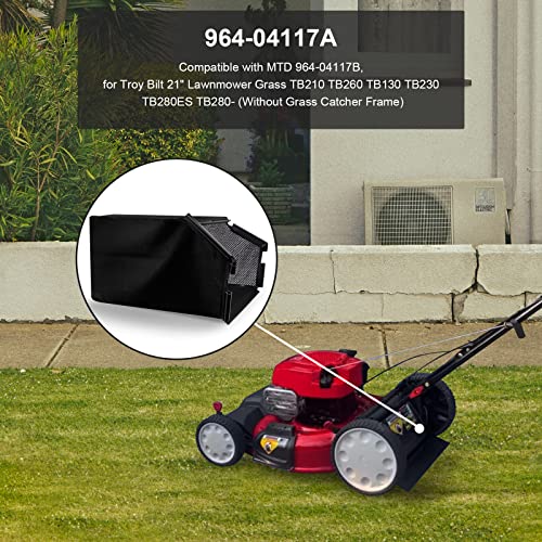 superbobi 964-04117A Lawnmower Grass Bag - Compatible with Troy Bilt 21" Lawnmowers TB210, TB260, TB130, TB230, TB280ES and MTD 964-04117B, 664-04117A