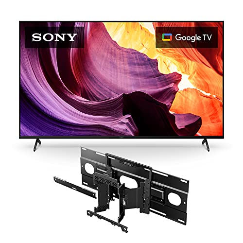 Sony 55 Inch 4K Ultra HD TV X80K Series: LED Smart Google TV with Dolby Vision HDR KD55X80K- 2022 Model w/SU-WL855 Ultra Slim Wall-Mount Bracket for Select BRAVIA OLED and LED TVs