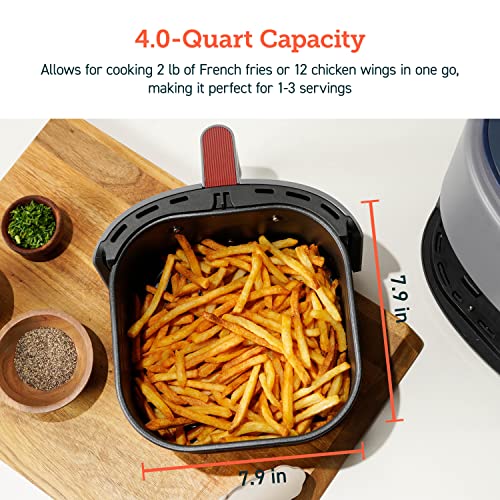 COSORI Air Fryer 4 Qt, 7 Cooking Functions Airfryer, 150+ Recipes on Free App, 97% less fat Freidora de Aire, Dishwasher-safe, Designed for 1-3 People, Lite 4.0-Quart, Smart, Truffle Gray