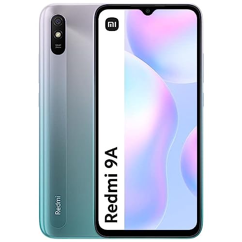 Xiaomi Redmi 9A (32GB+2GB) Factory Unlocked (Only Tmobile/Mint/Ultra USA Market) Global Dual Sim 13MP + (w/Fast Car Charger Bundle) (Sky Bluee)