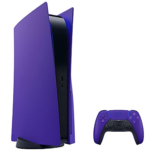 Disc Edition Face Plates Cover Skins Shell Panels for PS5 Console, Playstation 5 Accessories Faceplate Protective Shell Replacement Plate Dustproof Anti-Scratch (Disc Galactic Purple)