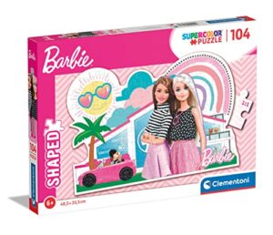 clementoni children's puzzles, barbie 104 pieces puzzle, 6-8 years - 27163