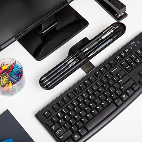 Mind Reader Anchor Collection, Over Keyboard Shelf for Cell Phone, Tablet, Pens and Accessories, Desktop Organizer, 13" L x 2" W x 3.5" H, Black