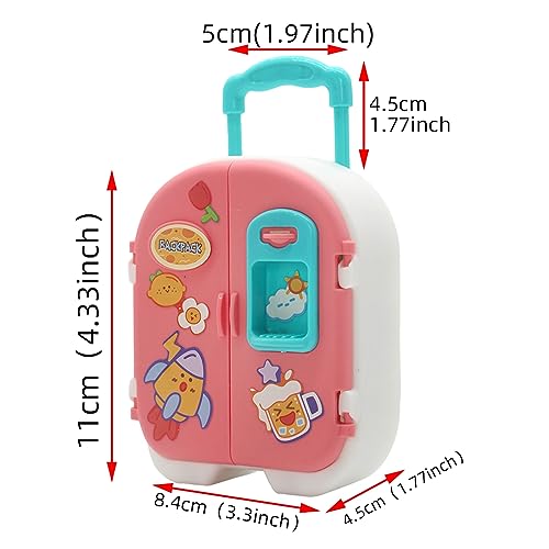 Doll Travel Clothes and Accessories for 11.5 inch Doll Travel Carrier Storage Including Luggage 3 Sets Clothes Sunglasses Handbag Shoes (Doll is Not Included)